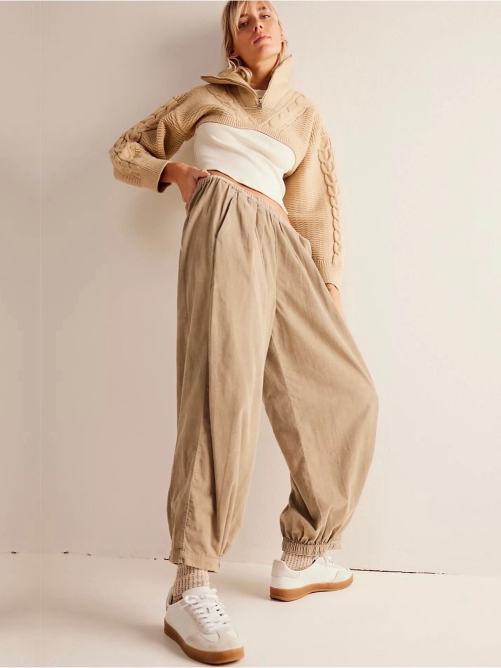 Free People To the Sky Parachute Cord Trousers